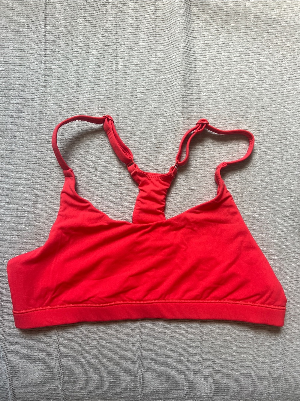 SKIMS bright red/peach Bralette